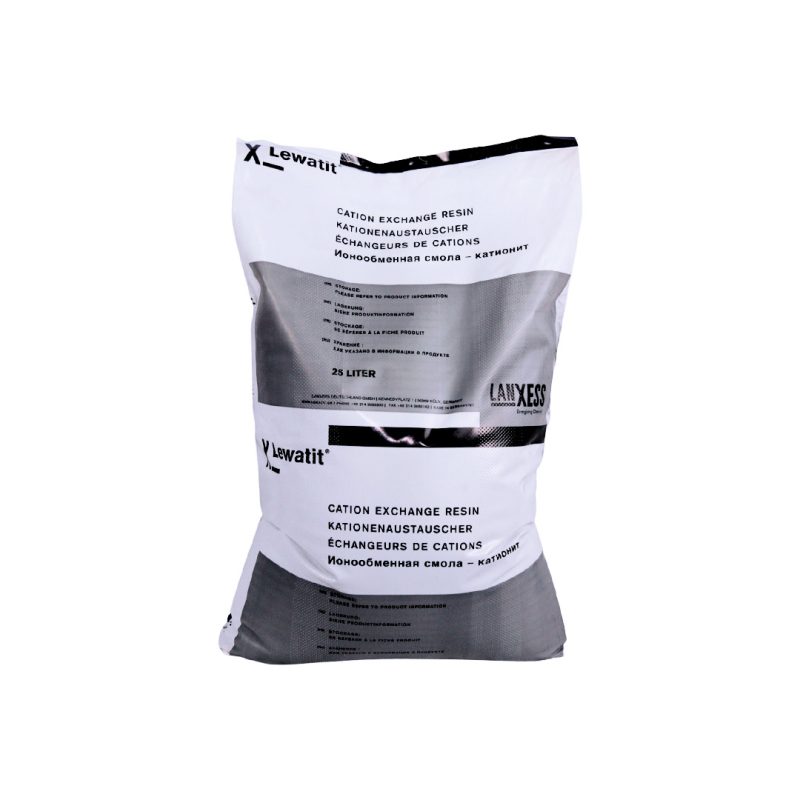 MEDIO FILTRANTE RESINA CATIONICA PARA ABLANDADOR, GRADO ALIMENTICIO, BOLSA DE 25 L