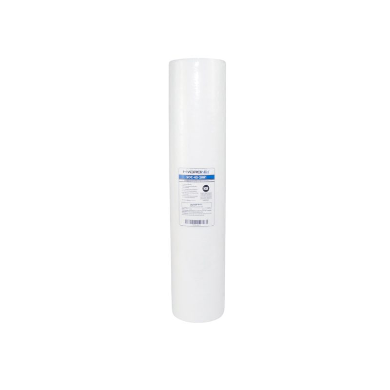 FILTRO CARTUCHO SEDIMENTOS 4.5" X 20", 1 MIC NOMINAL, PROFUNDO, SDC, POLIPROPILENO