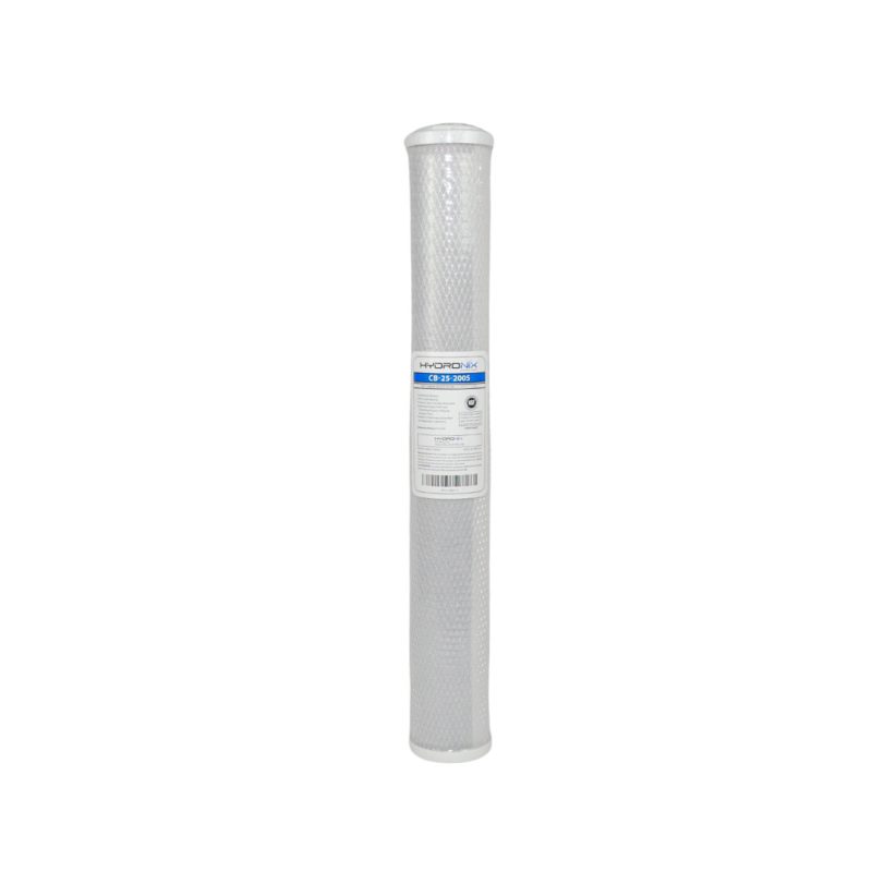 FILTRO CARTUCHO CARBON ACTIVADO 2.5" X 20", 5 MIC NOMINAL, BLOQUE, CB
