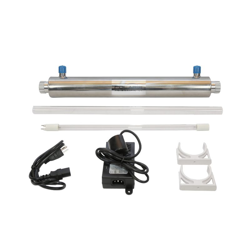EQUIPO UV, 6 GPM, 30 MJ/CM2, 24W, CONEXION 1/2" MNPT, 100-240V, 60 HZ, UVA