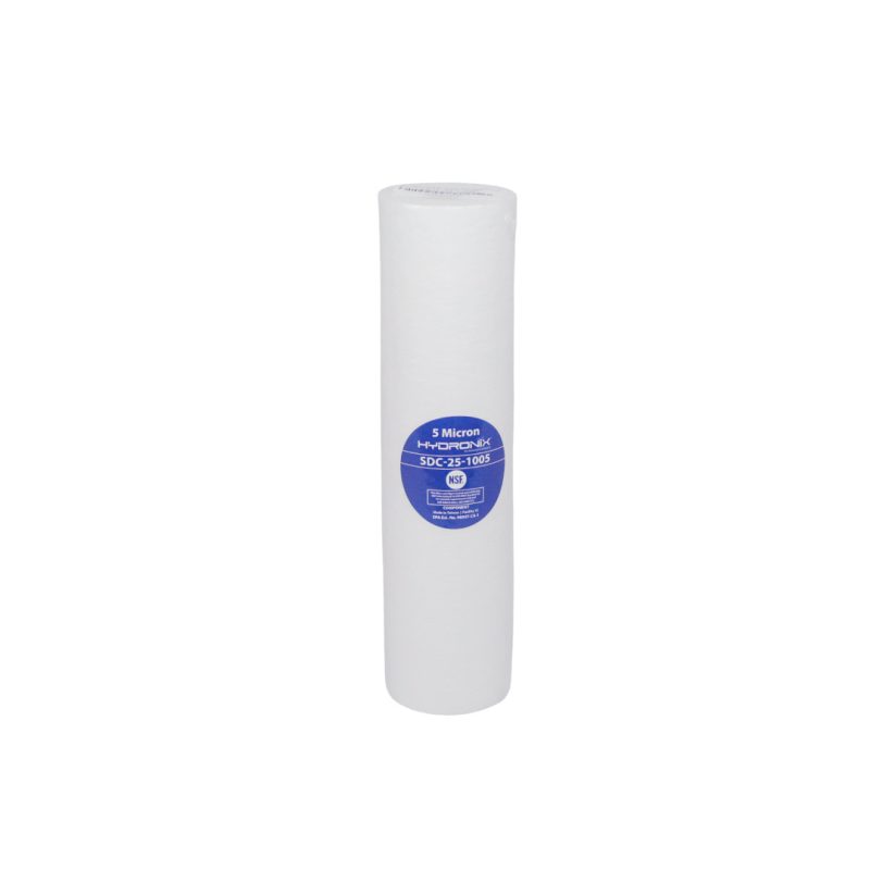 FILTRO CARTUCHO SEDIMENTOS 2.5" X 10", 5 MIC NOMINAL, PROFUNDO, SDC, POLIPROPILENO