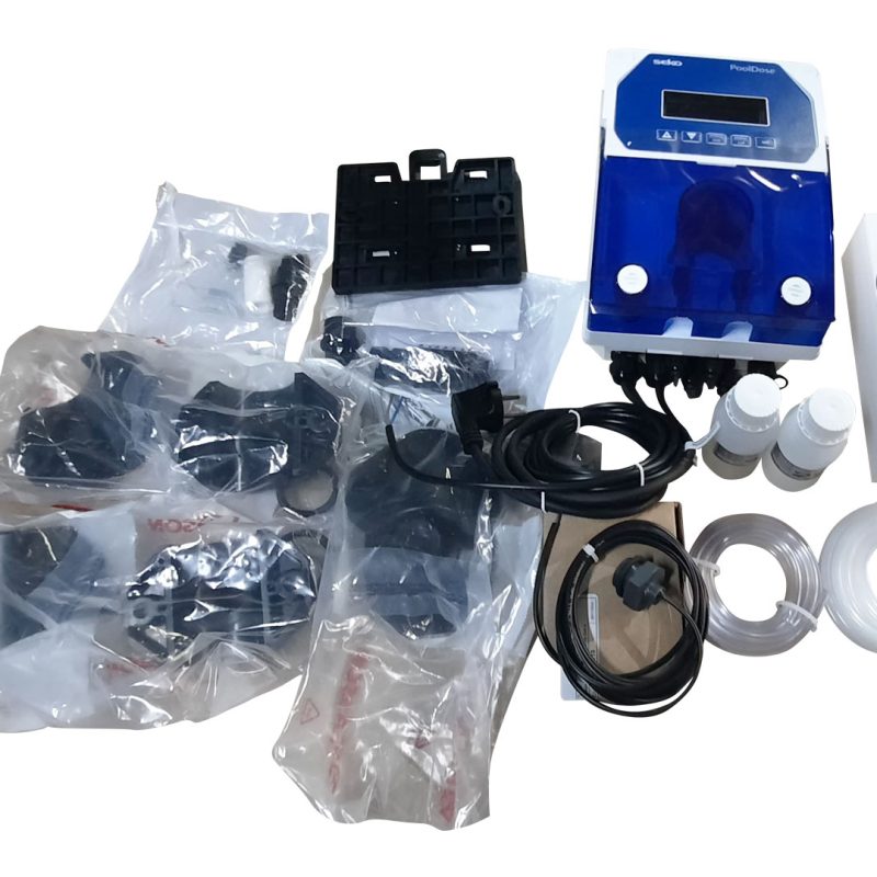 BOMBA DOSIFICADORA, DIGITAL, SERIE POOLDOSE SINGLE, 1.5 - 5 LPH, 1.5 BAR, 220/240 V, 50/60 HZ, CABEZAL DE POLIPROPILENO, CONTROL POR MEDICION DE ORP, INCLUYE BOMBA DOSIFICADORA PERISTALTICA, CONTROLADOR CON WIFI, SENSOR ORP Y CABLE, ADAPTADOR DE INSTALACION DEL SENSOR