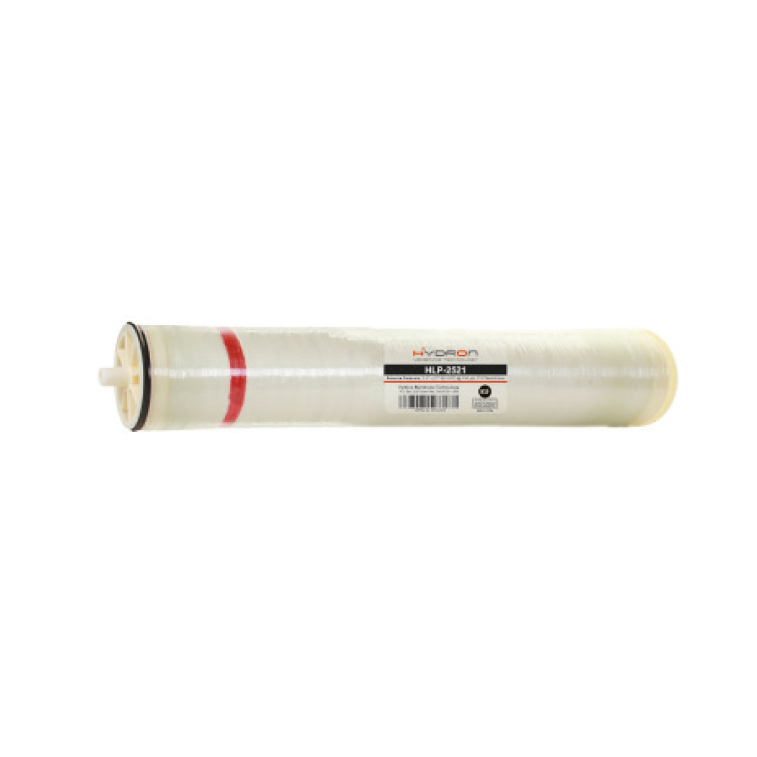 MEMBRANA RO, AGUA SALOBRE, 2.5" X 21", 300 GPD, 14 PIE2, ALTO RECHAZO, MAXIMA PRESION 600 PSI