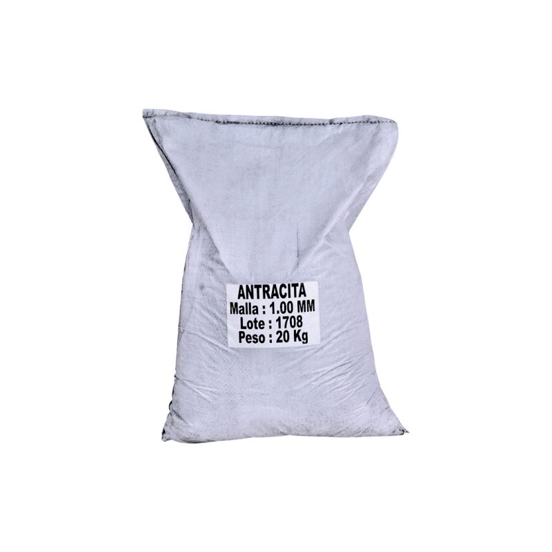 MEDIO FILTRANTE ANTRACITA, 1.0 MM, BOLSA DE 20 KG