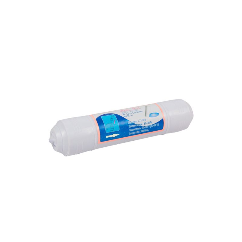FILTRO EN LINEA, SEDIMENTOS, 2.5" X 13", CONEXION 1/4" INGRESO/SALIDA, REPUESTO PARA EQUIPOS HIDROTEK