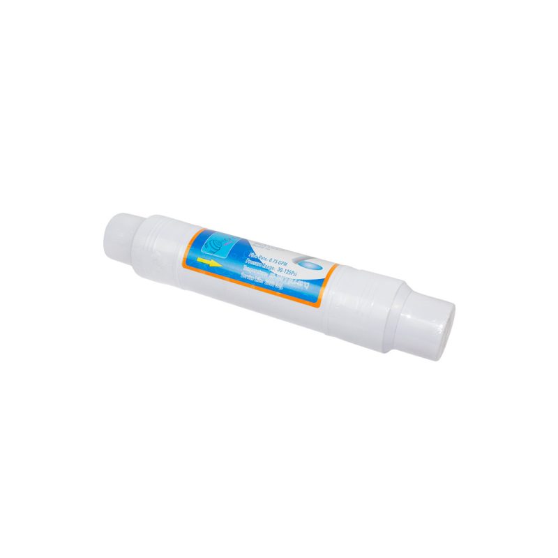 FILTRO EN LINEA, CARBON ACTIVADO, 2.5" X 13", CONEXION 1/4" INGRESO/SALIDA, REPUESTO PARA EQUIPOS HIDROTEK, POST FILTRO PULIDOR